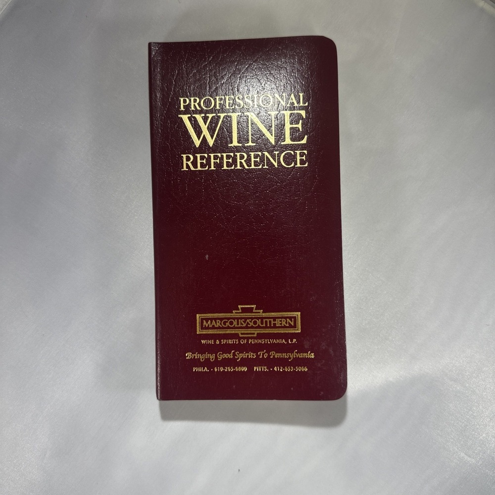 Vintage Professional Wine Reference Book Margolis Southern Pen. Alcohol Ad Rare